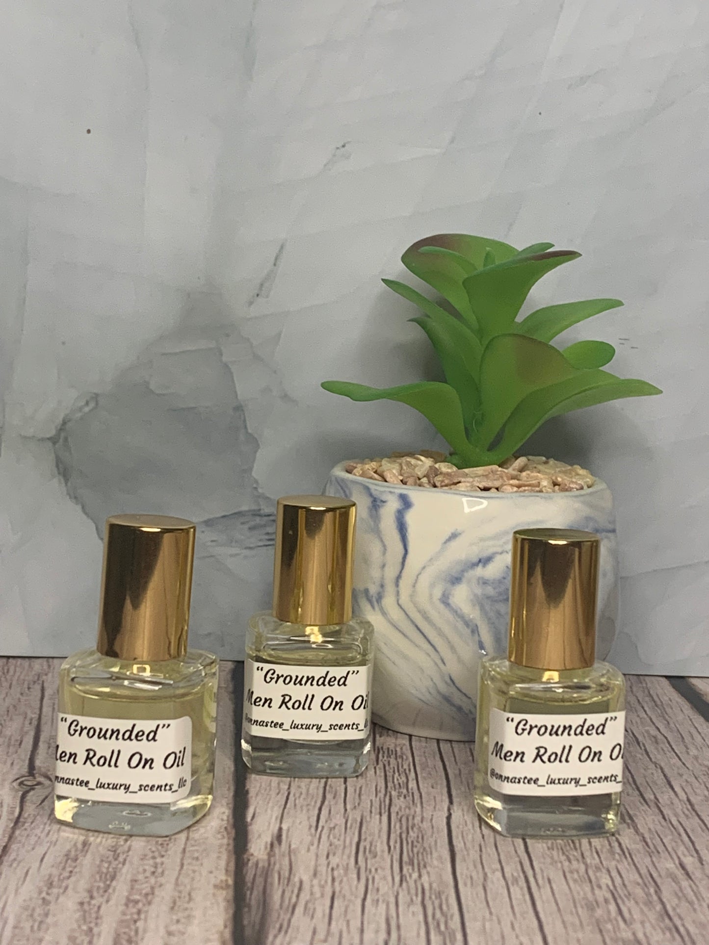 “Grounded” Men Therapeutic Roll On Oil